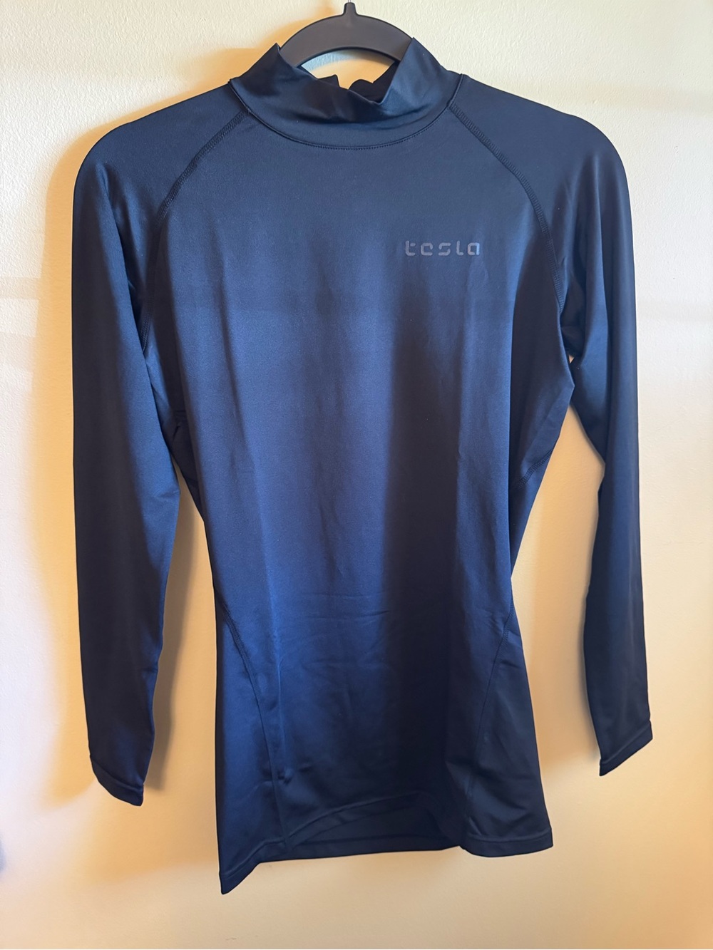Tesla Black Performance Long-Sleeve Top